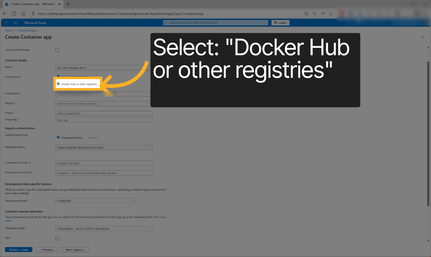 Open Image Source Settings