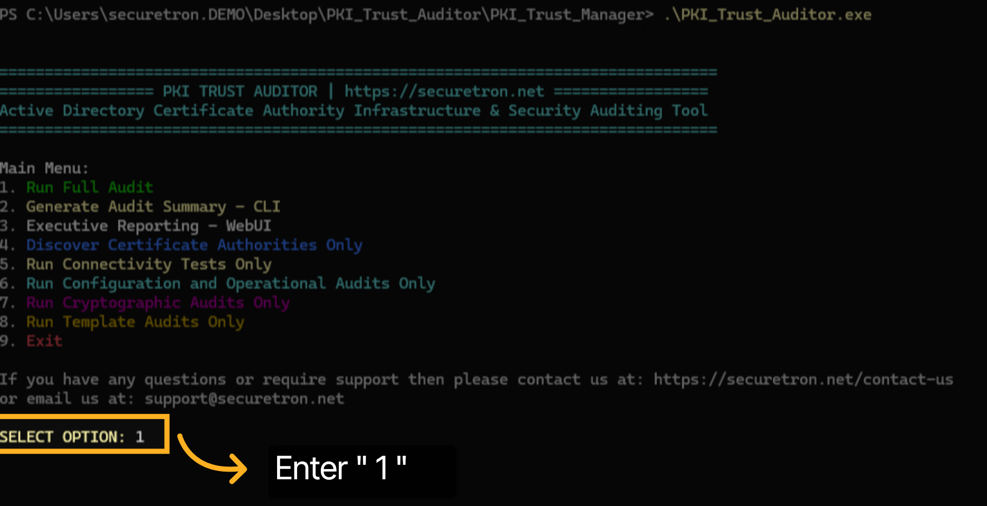 Run Full Audit of ADCS