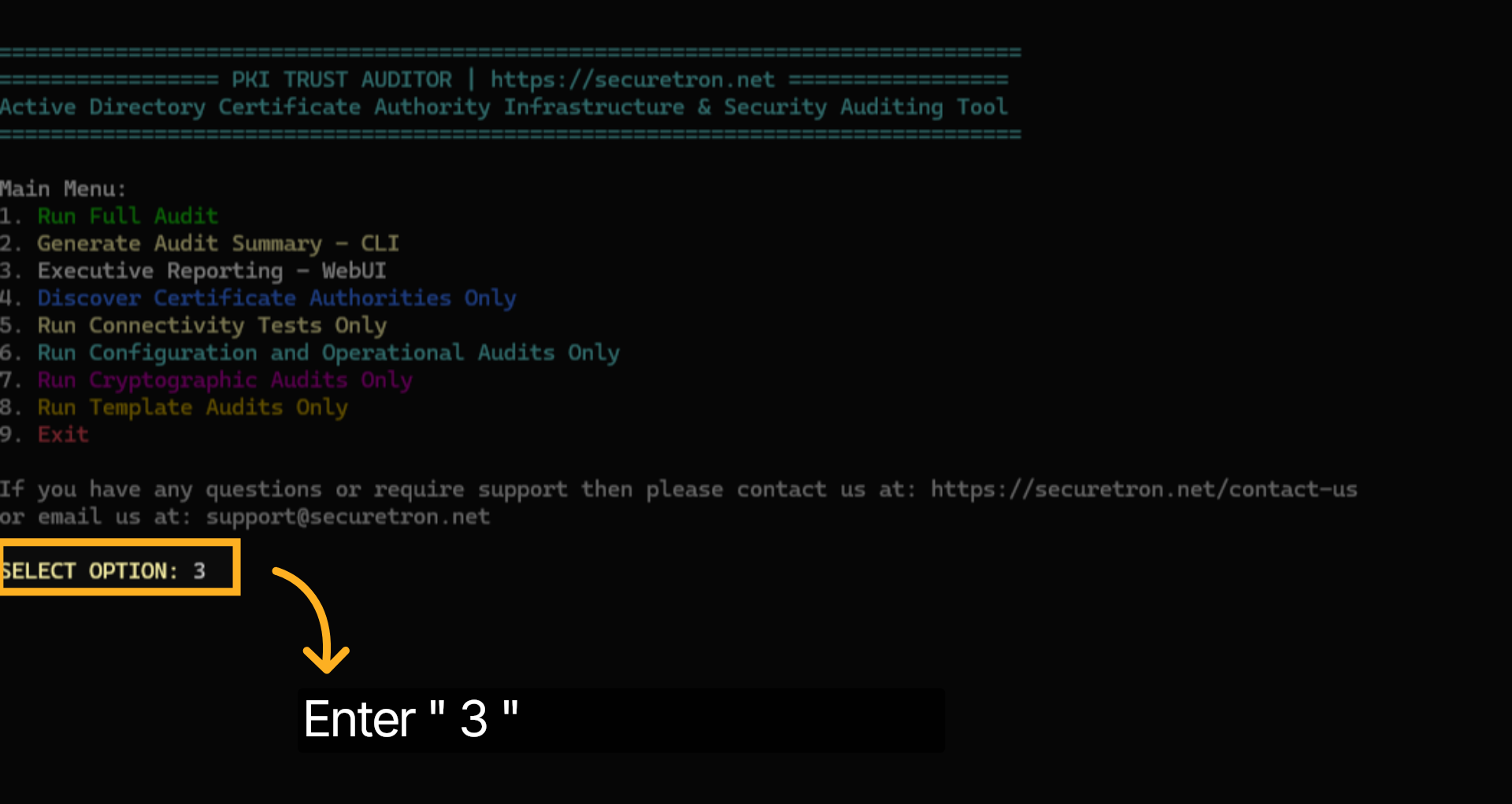 Graphical Audit Report for Certification Authority