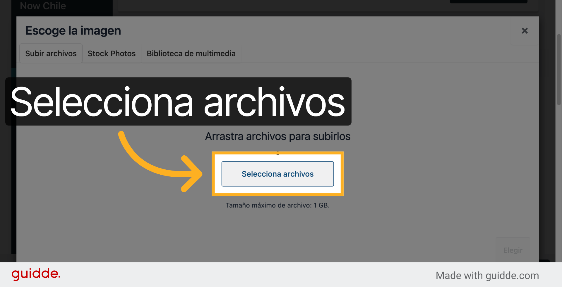Selecciona Archivos Para Imagen