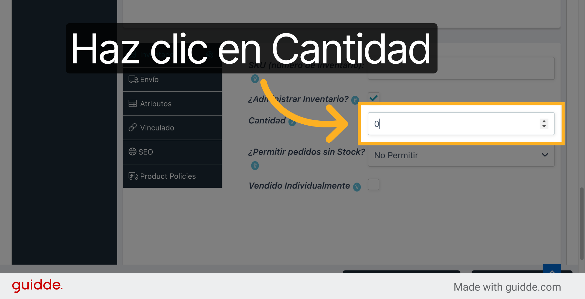 Accede Al Campo Cantidad
