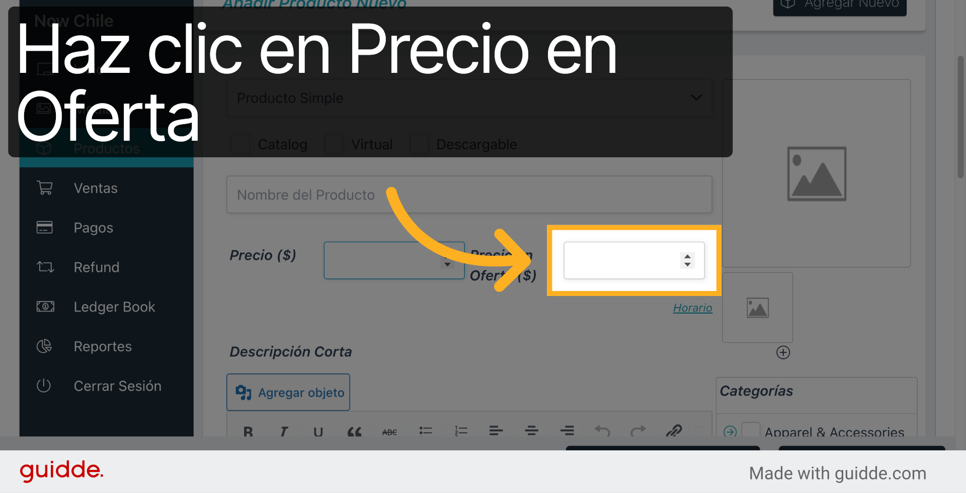 Establece Precio En Oferta