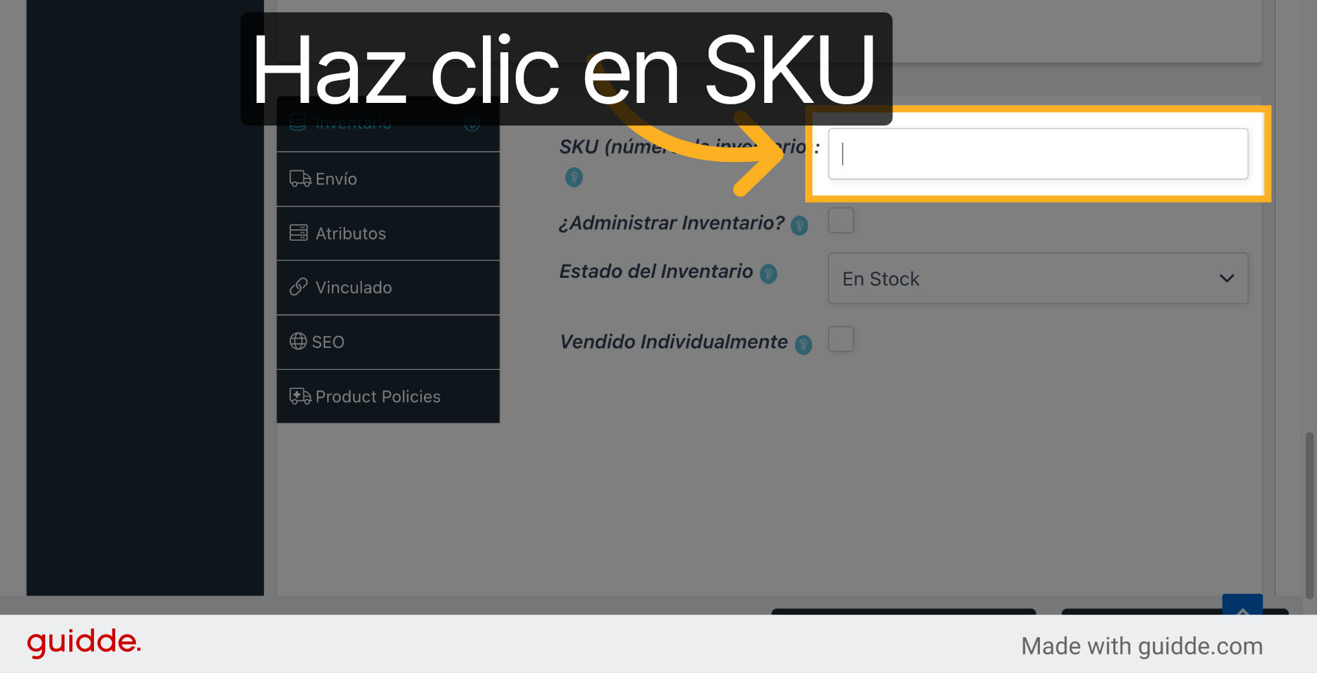 Define Código SKU
