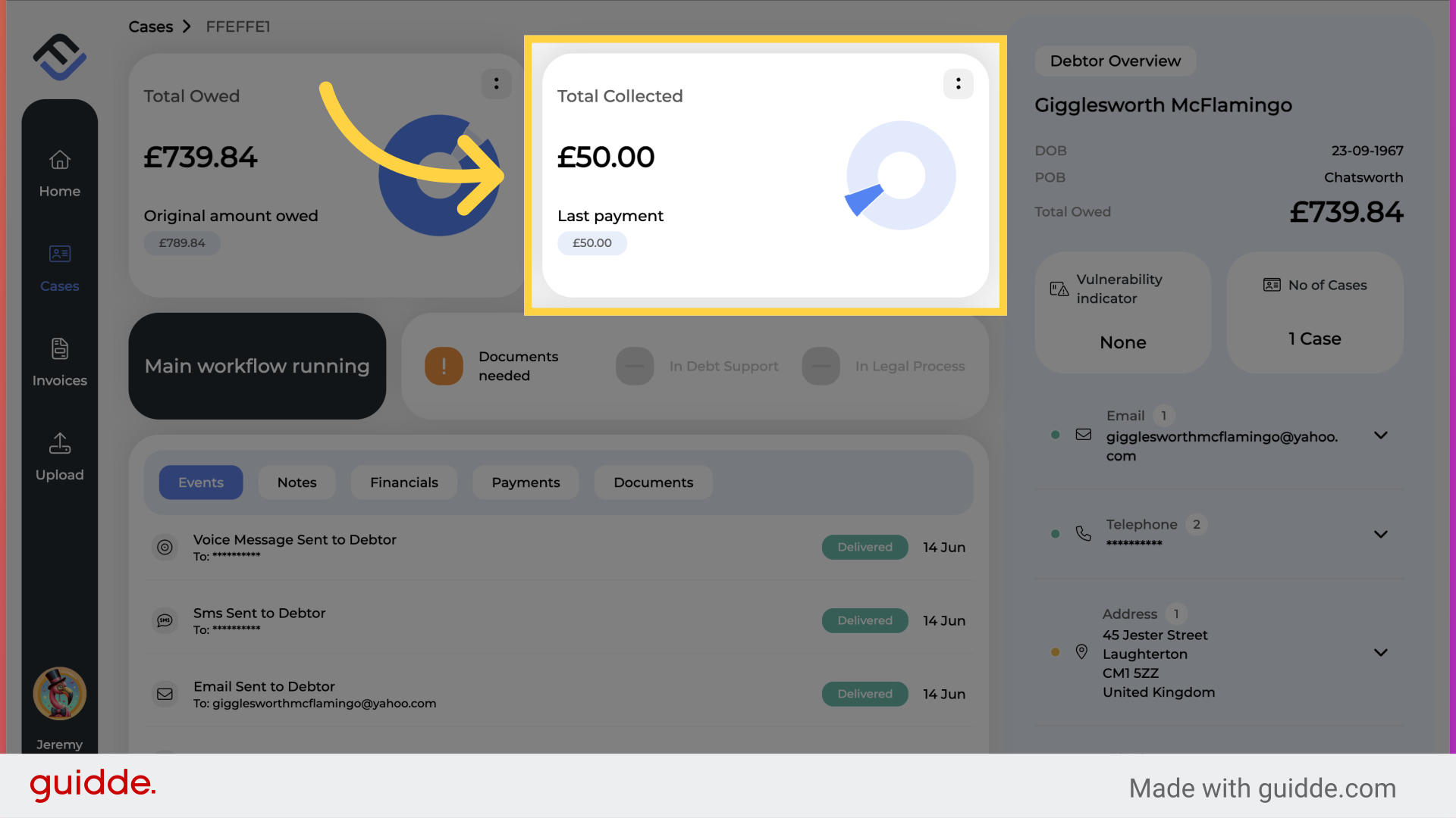 Total Payments received overview