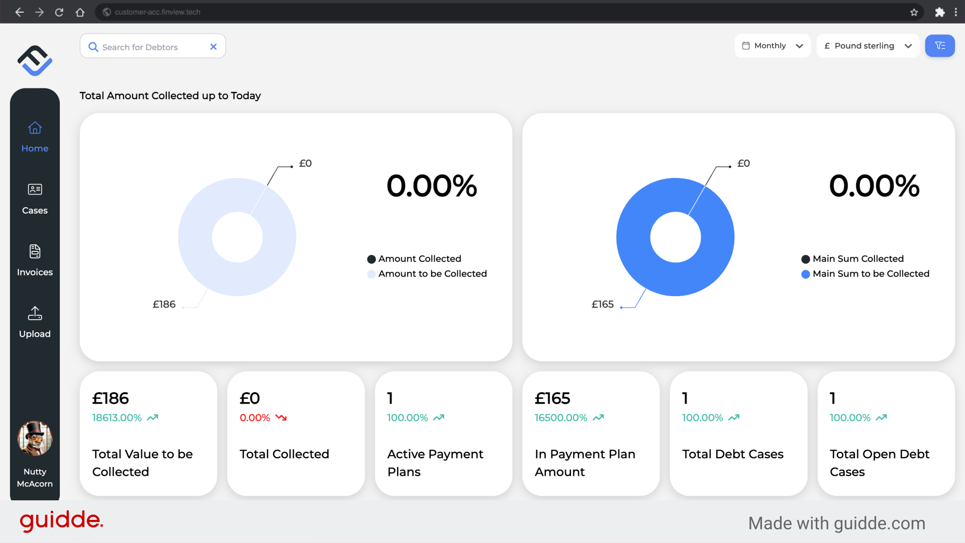 Click 'Total Amount Collected up to Today'