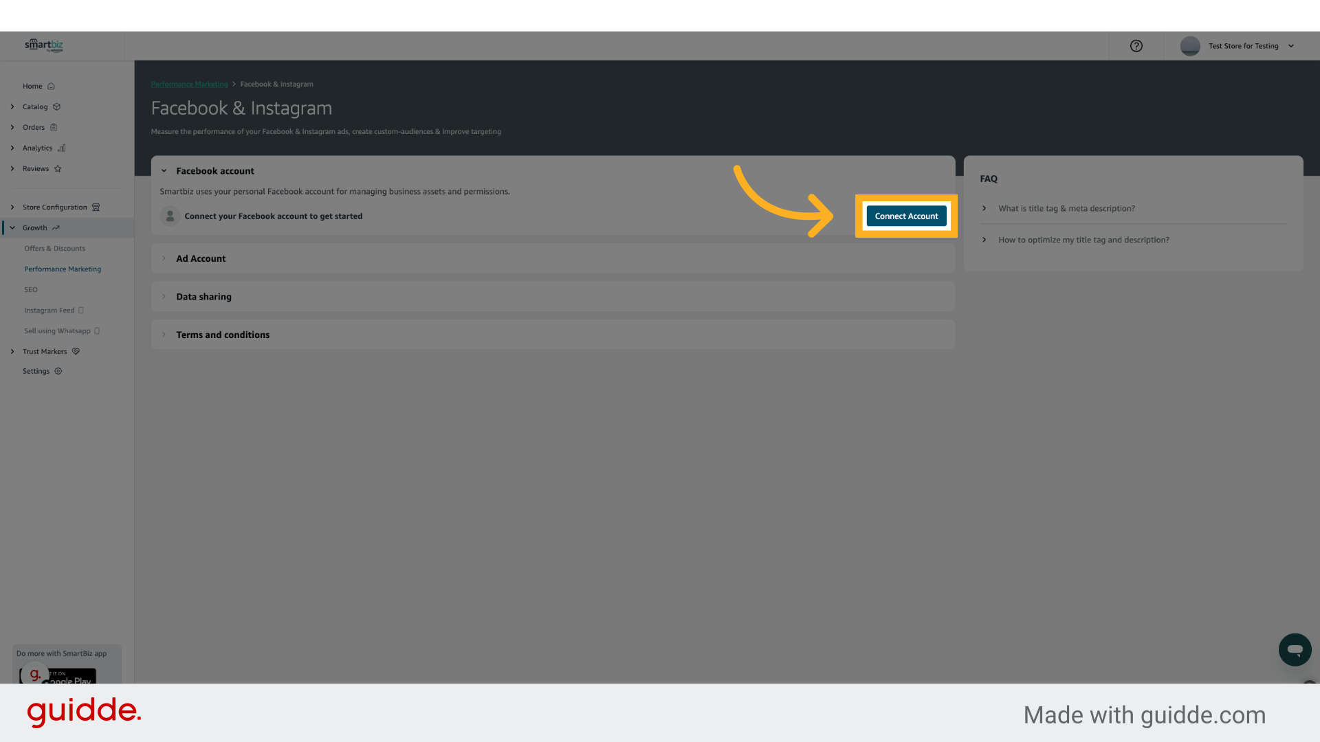 Click 'Connect Account'