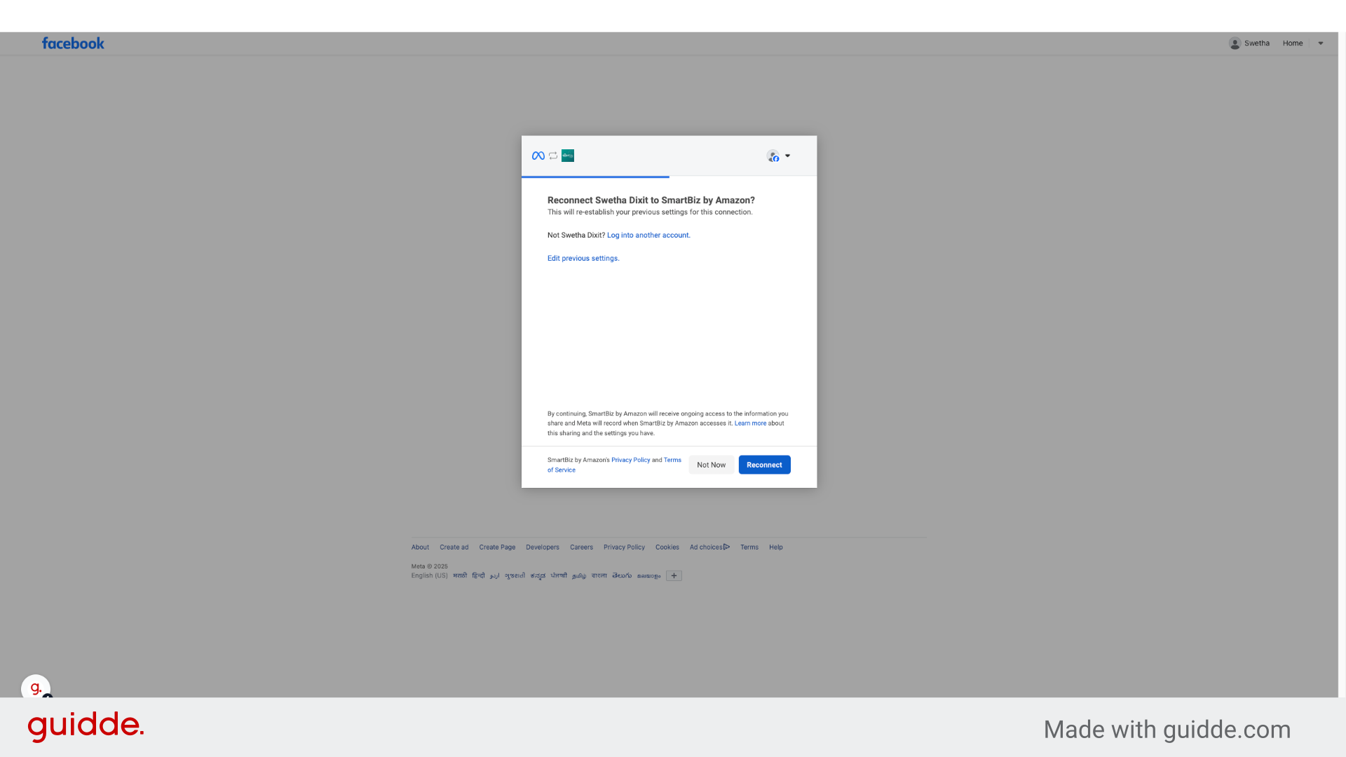Login to your Facebook Ad Account
