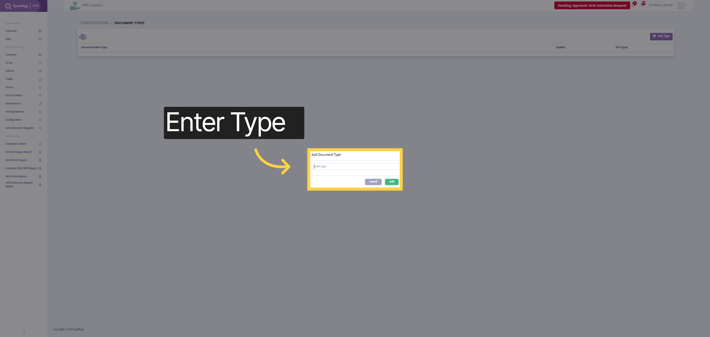 Add Document Type