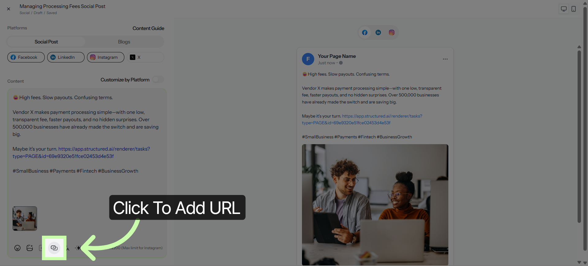Access Link Settings