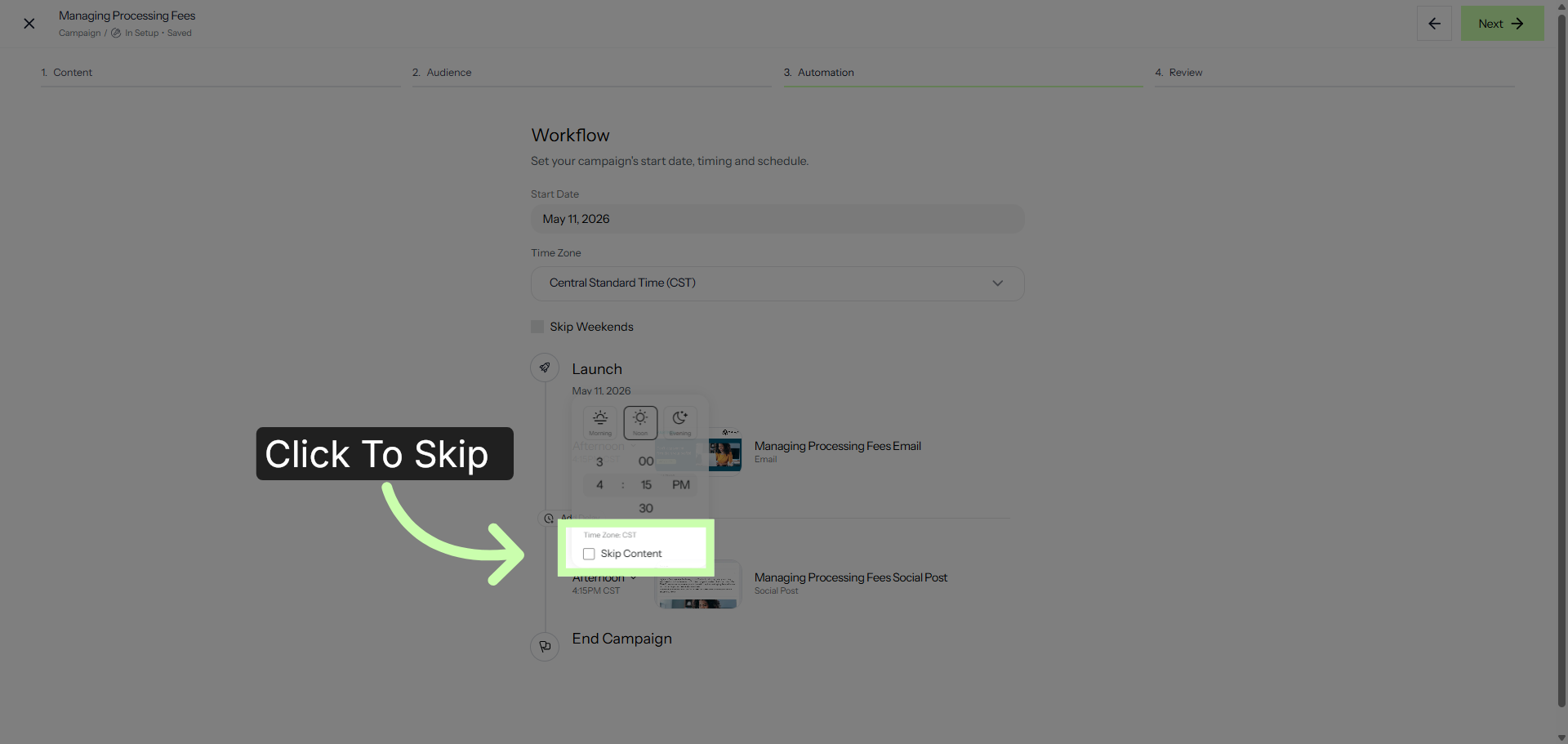 Skip Individual Assets