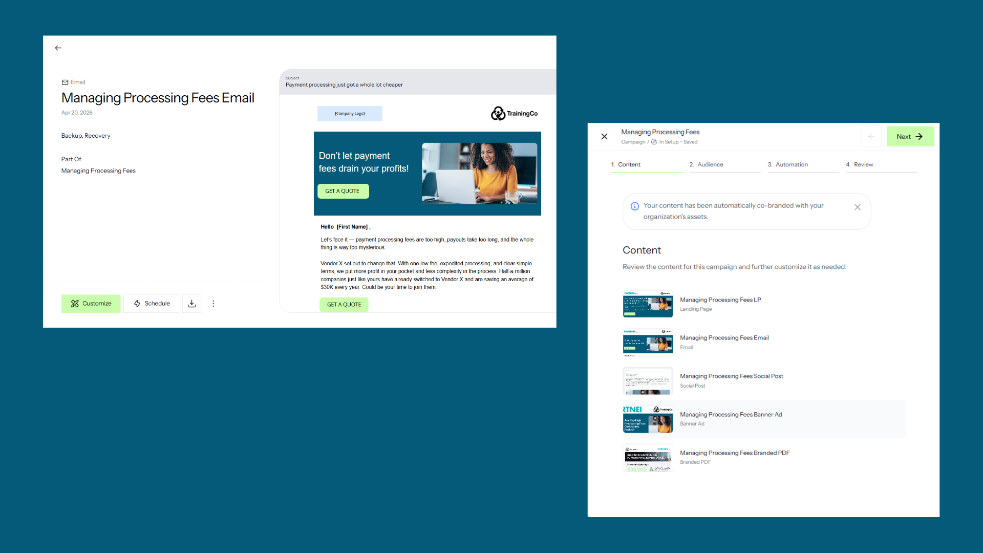 Click to Customize Assets