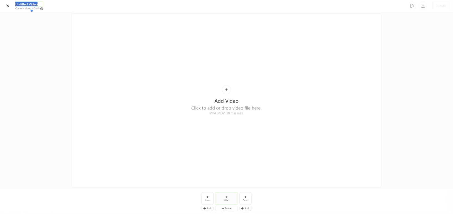 Enter a Name For your Video