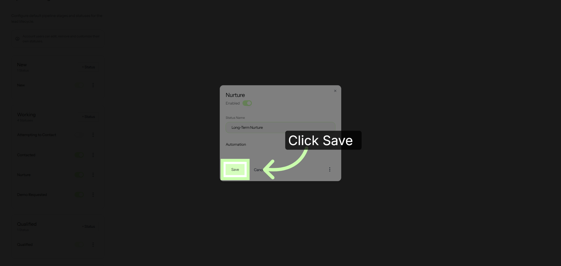 Click Save