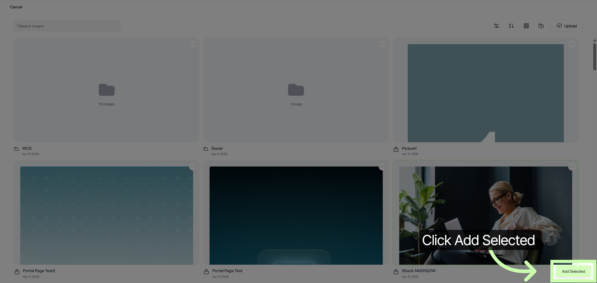 Add Selected Items