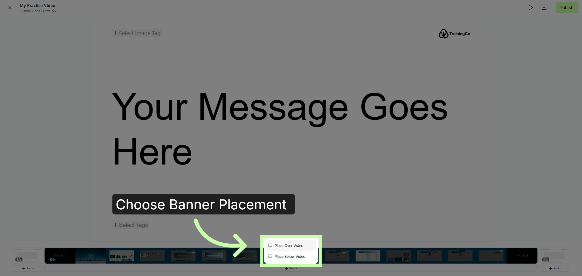 Choose Banner Placement