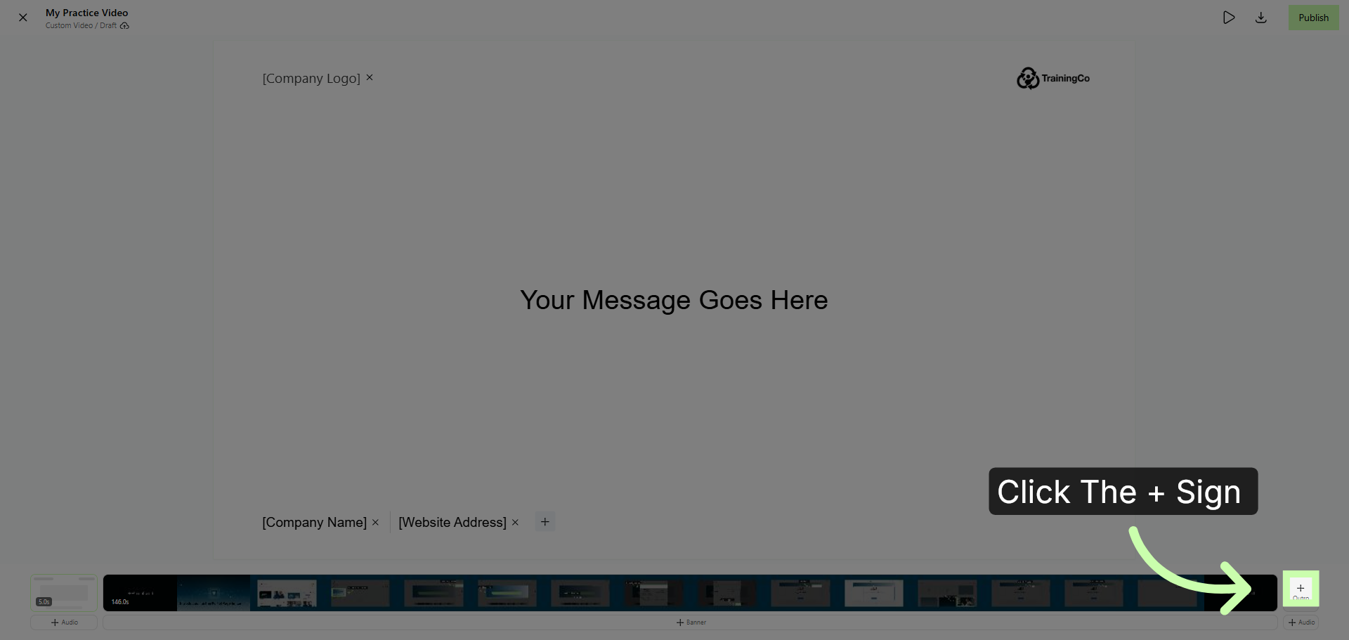 Repeat Steps to Create Outro