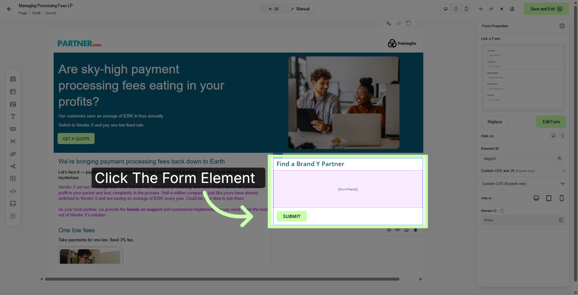 Adjust Form
