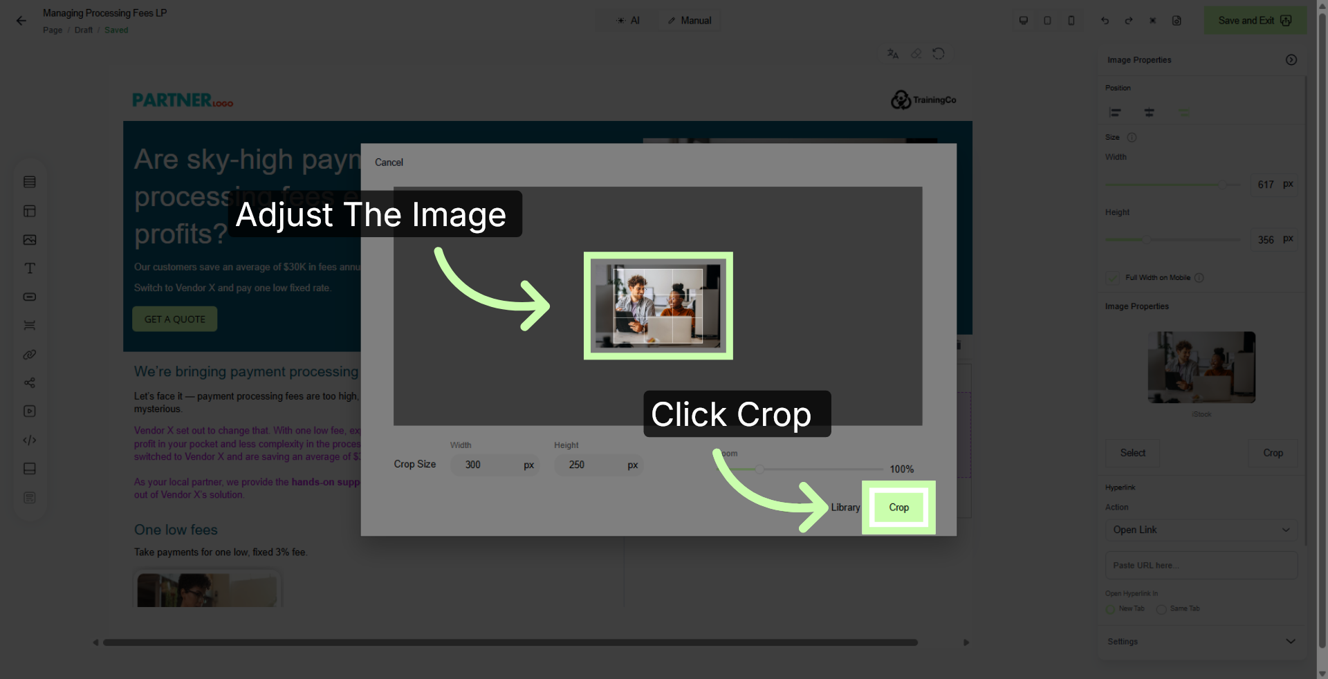 Select Crop Area