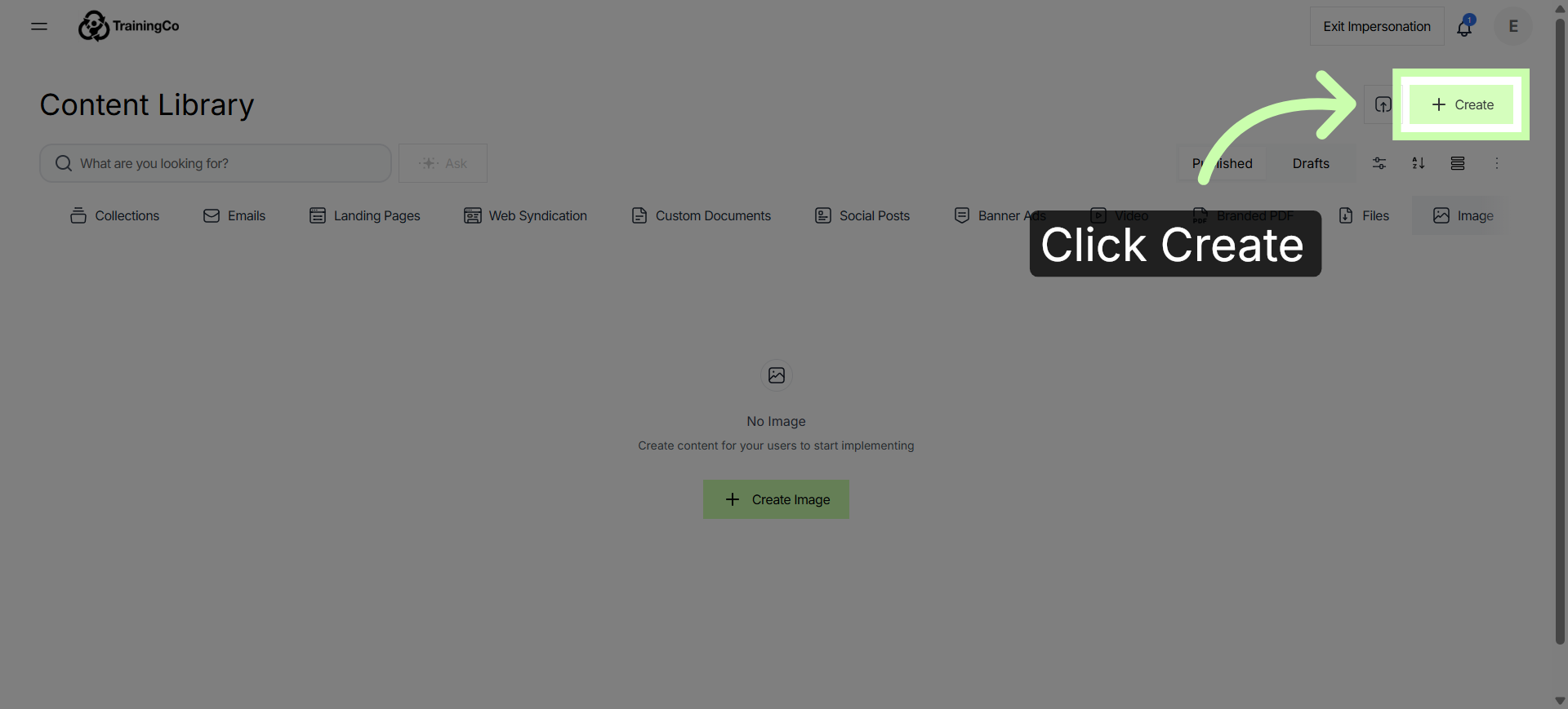 Click Create