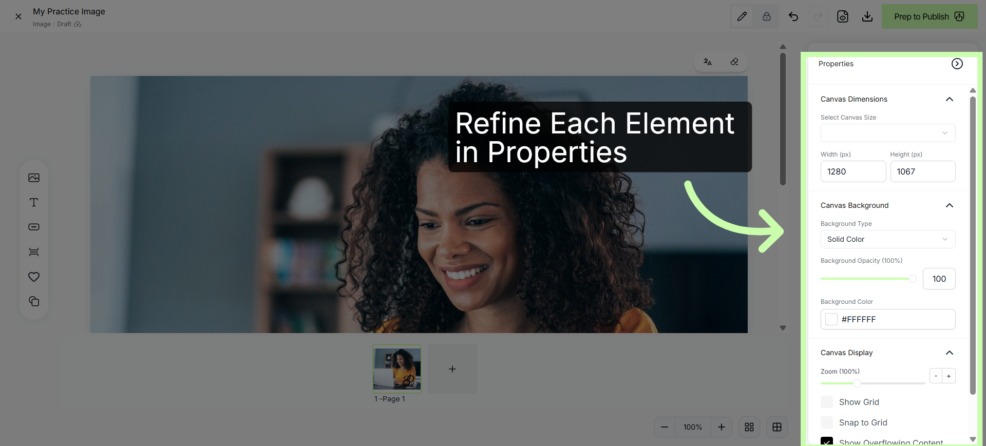 Adjust Element Properties