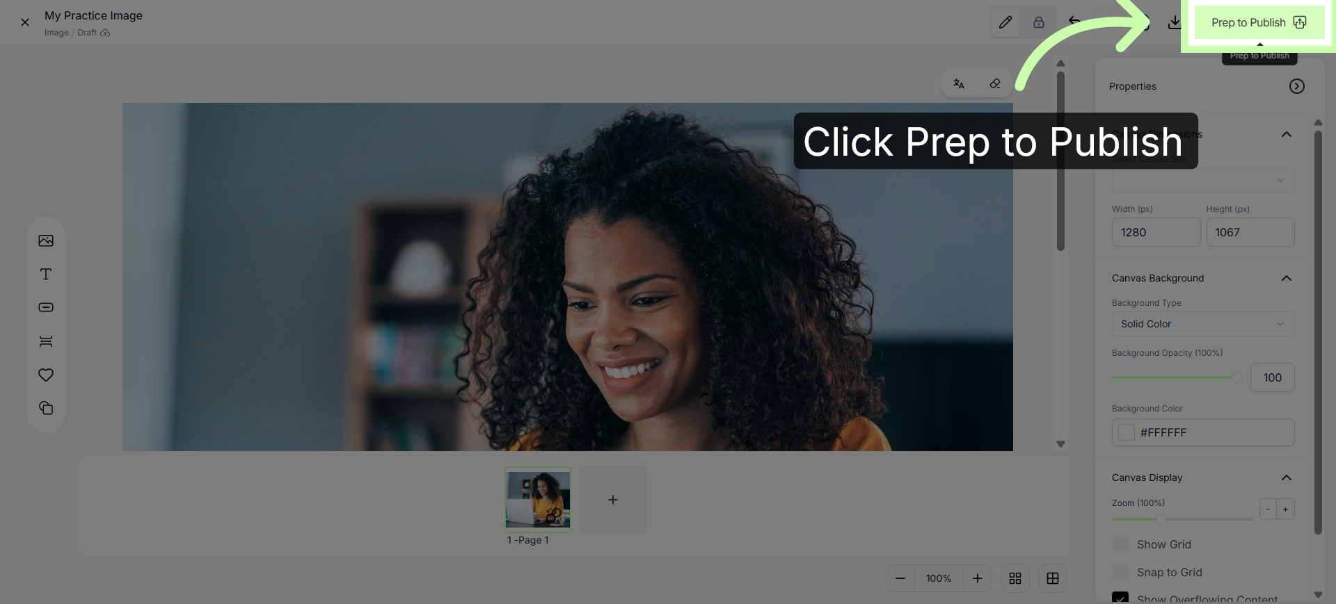 Prepare Image For Publishing