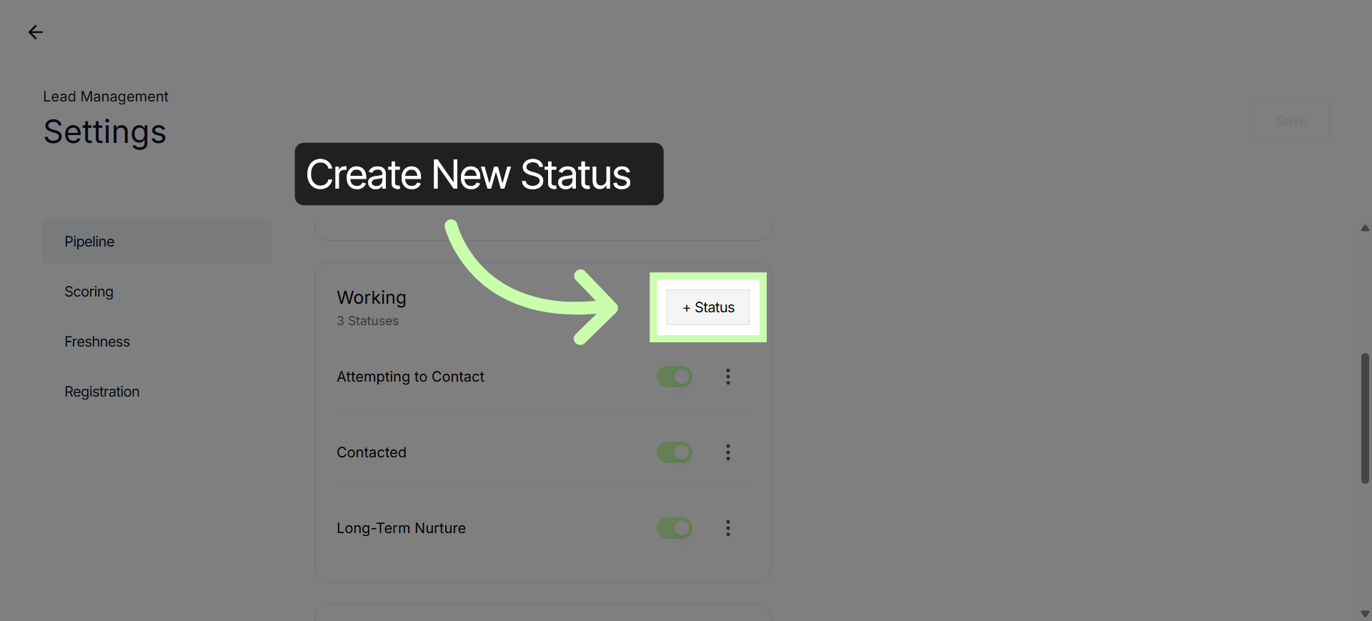 Add New Status