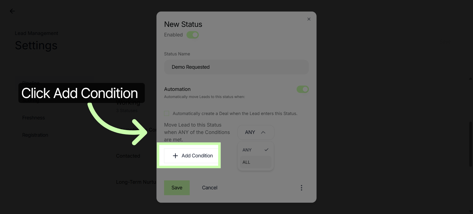 Select Condition Logic