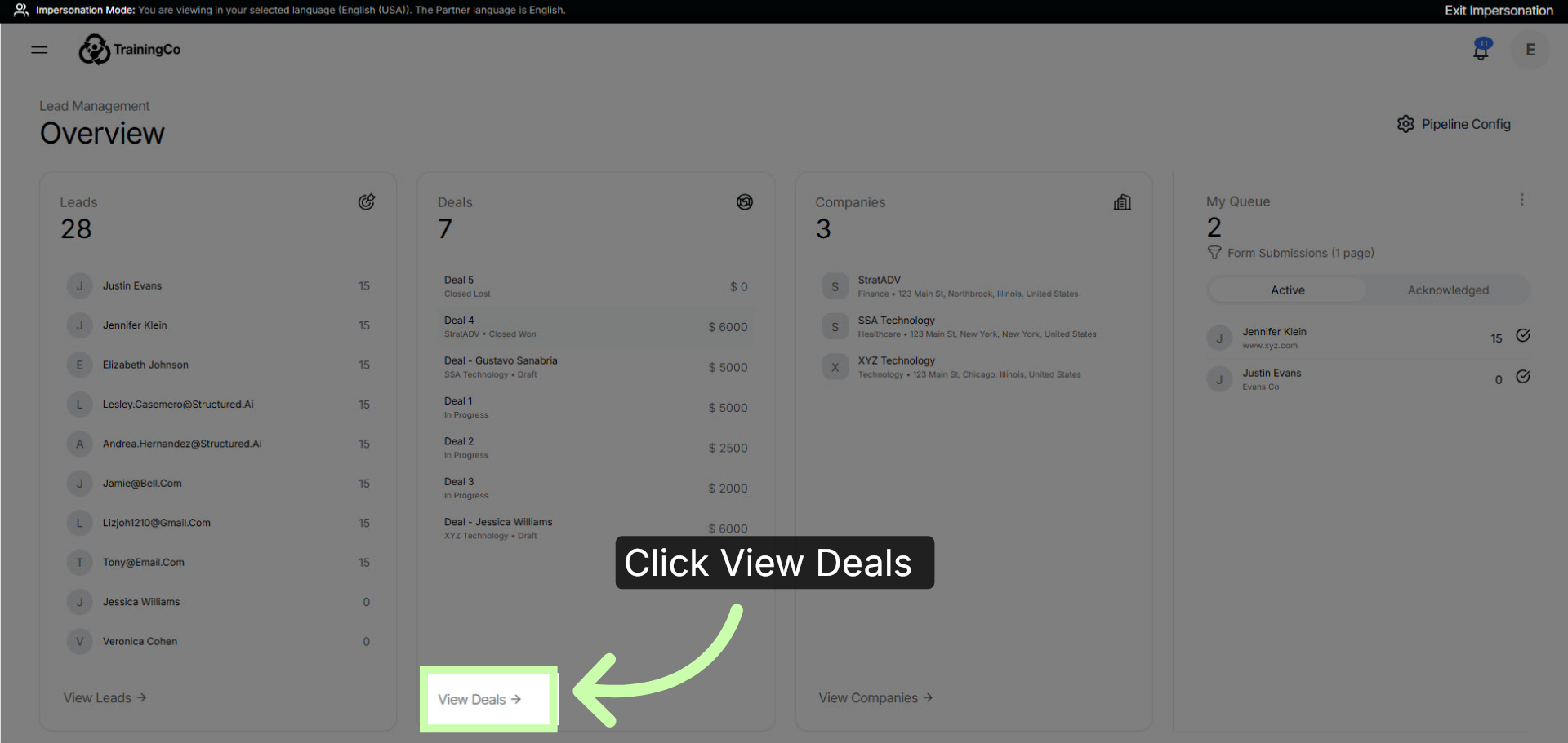 Access Deals Overview