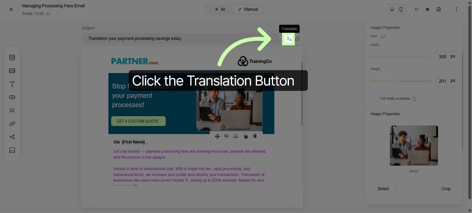 Access Language Selection