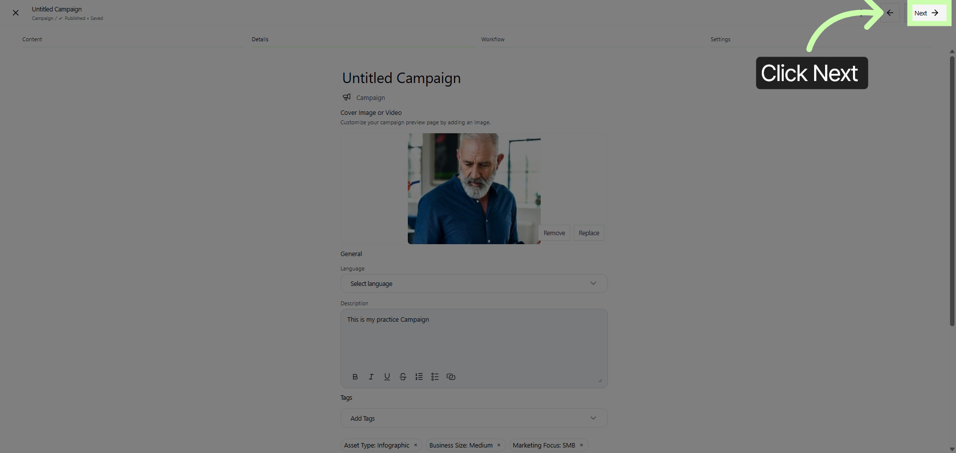 Proceed to Campaign Delay Settings