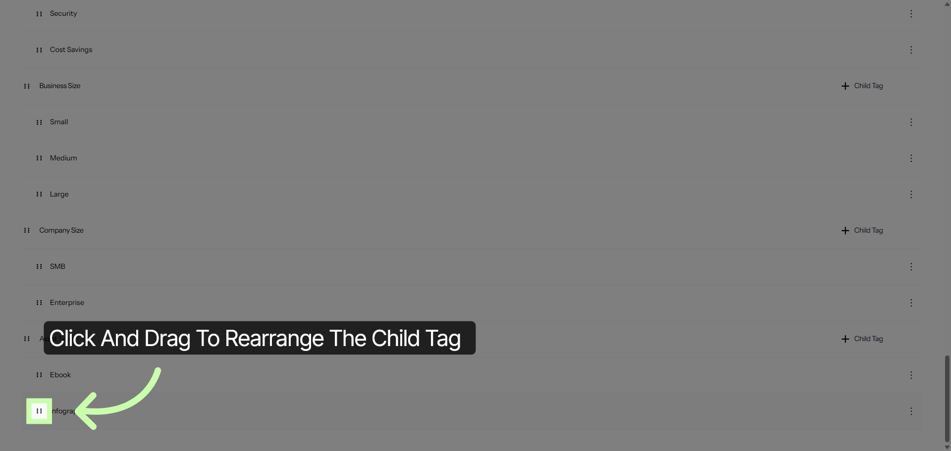 Finalize Tag Management
