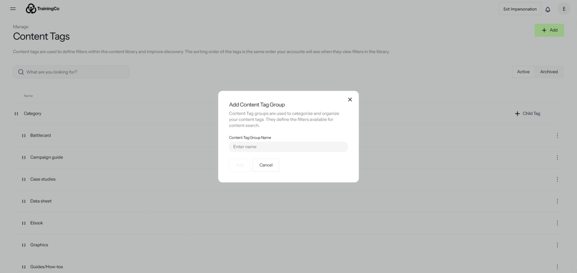 Enter Asset Type