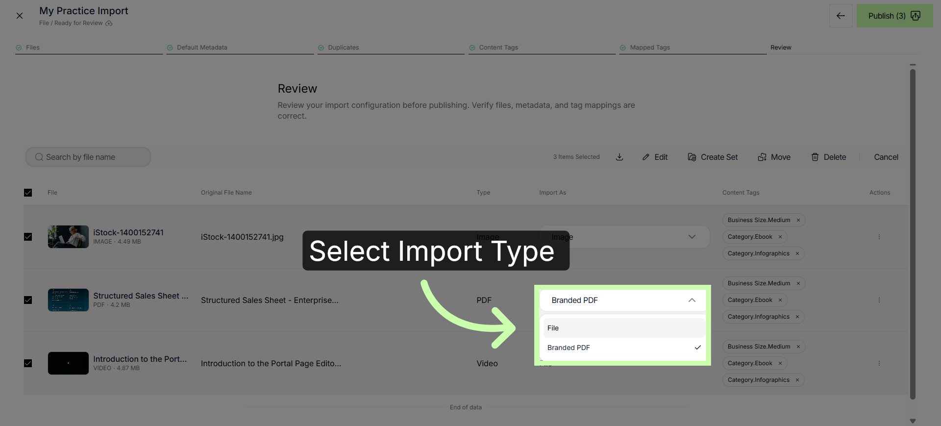 Access File Menu