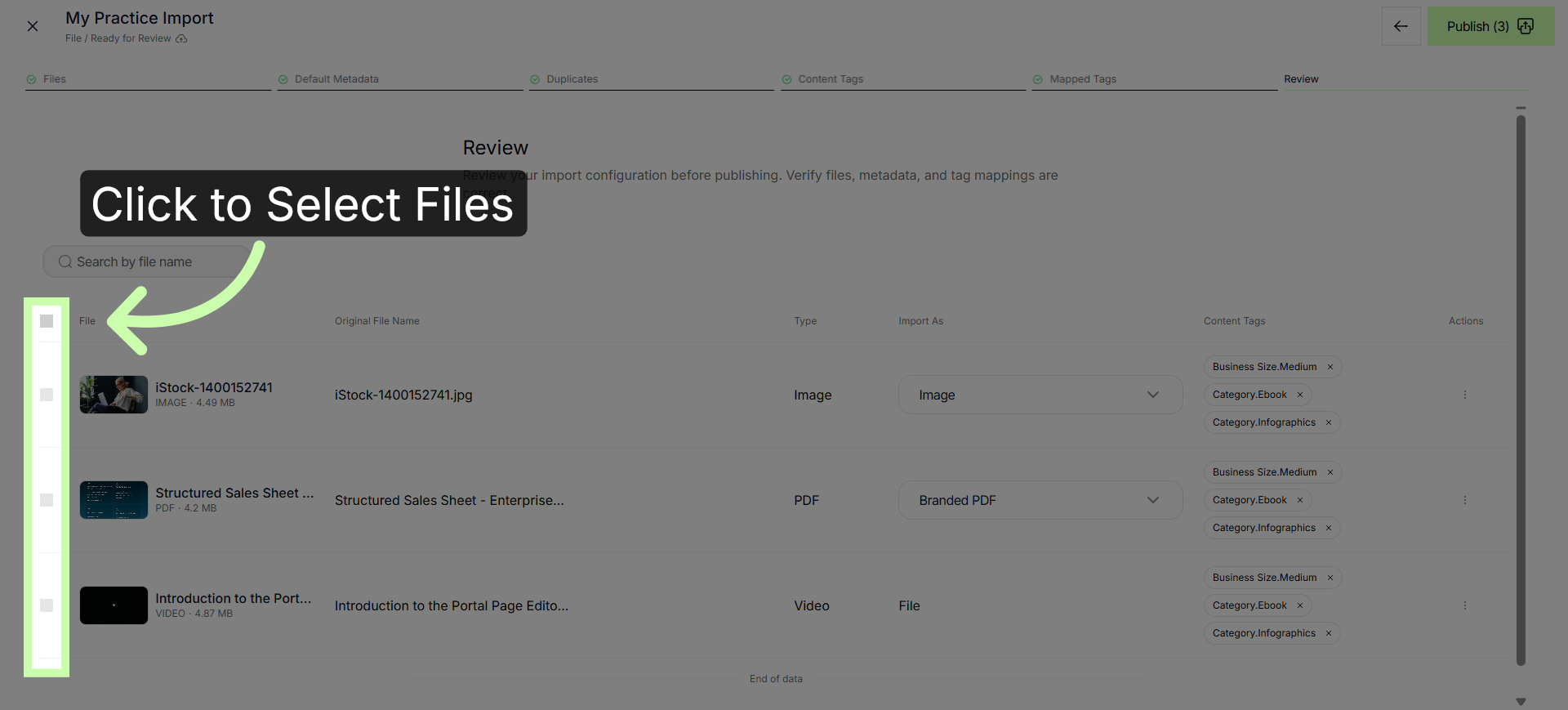 Select All Files