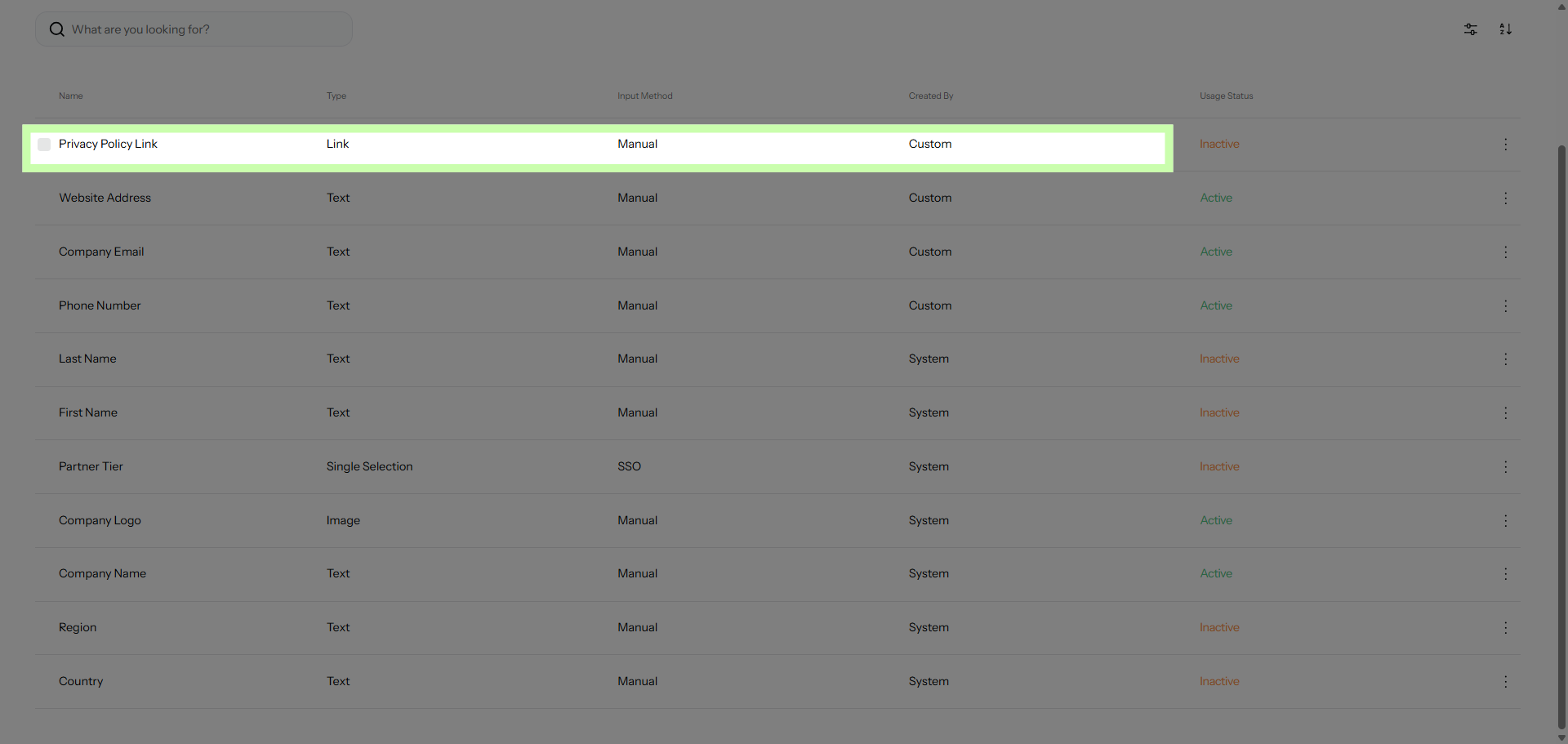 Set Field to Inactive