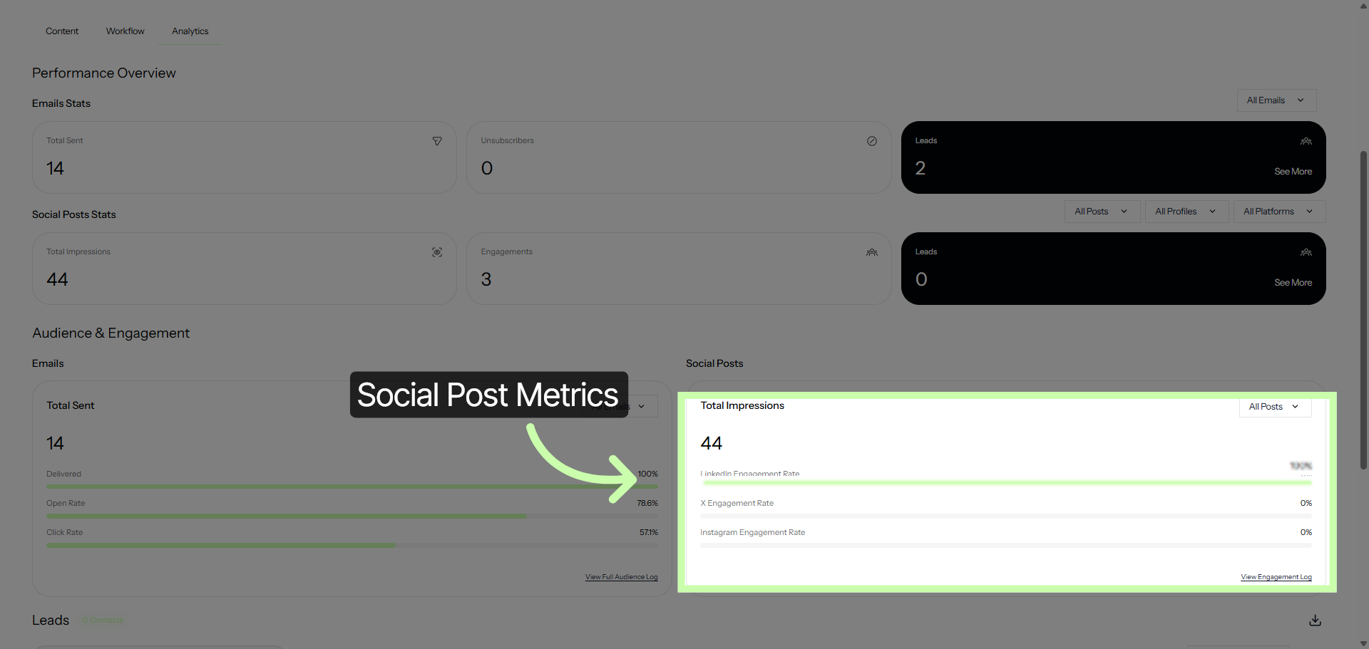 Social Post Engagement