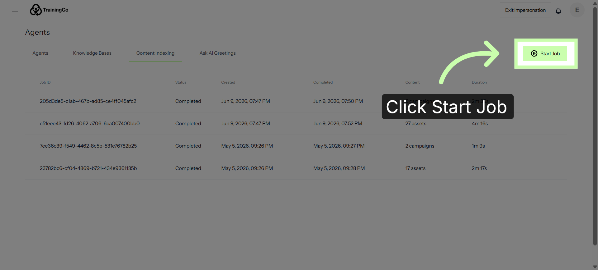 Update your Content Index