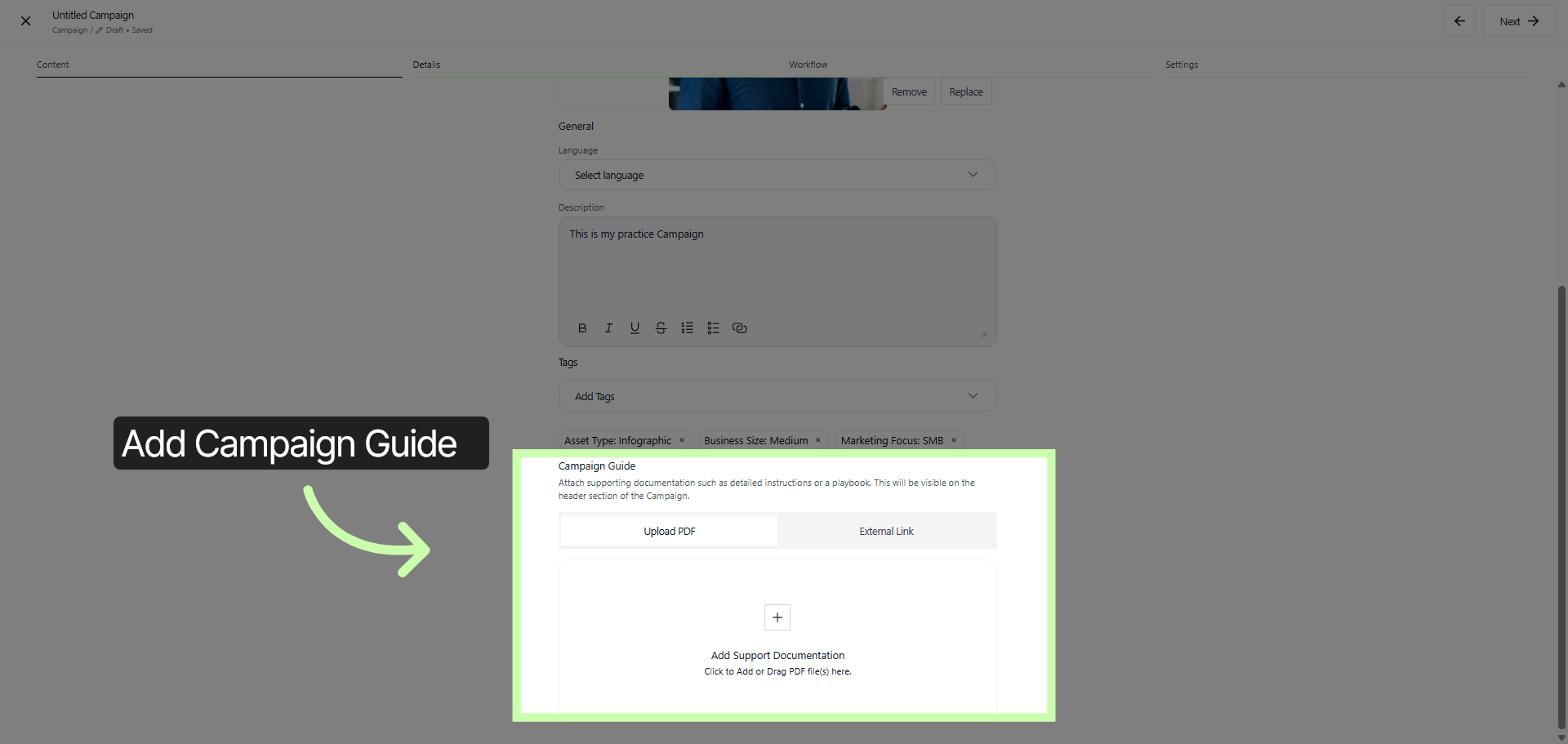 Review Campaign Details
