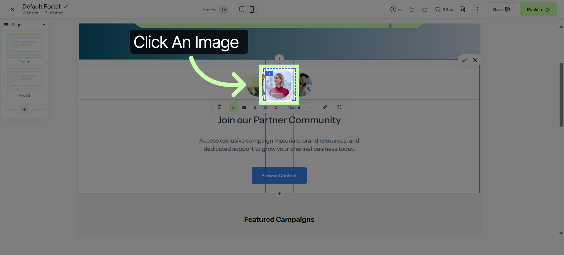 Choose Content Element