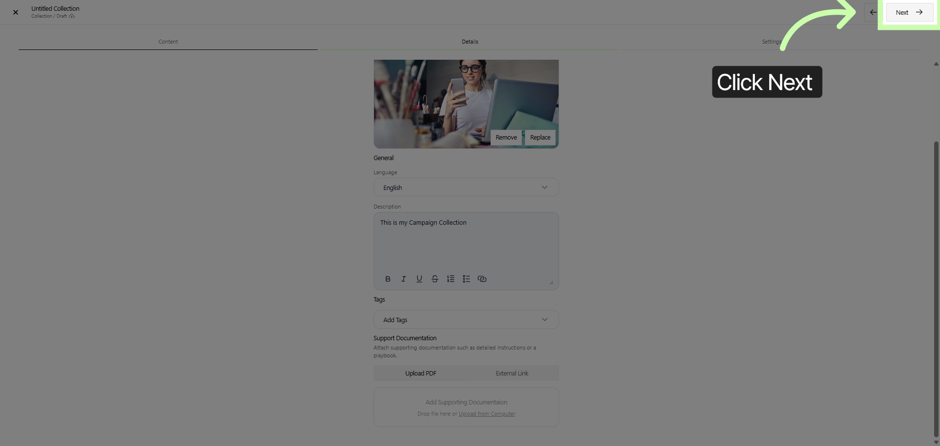Continue Setup Process