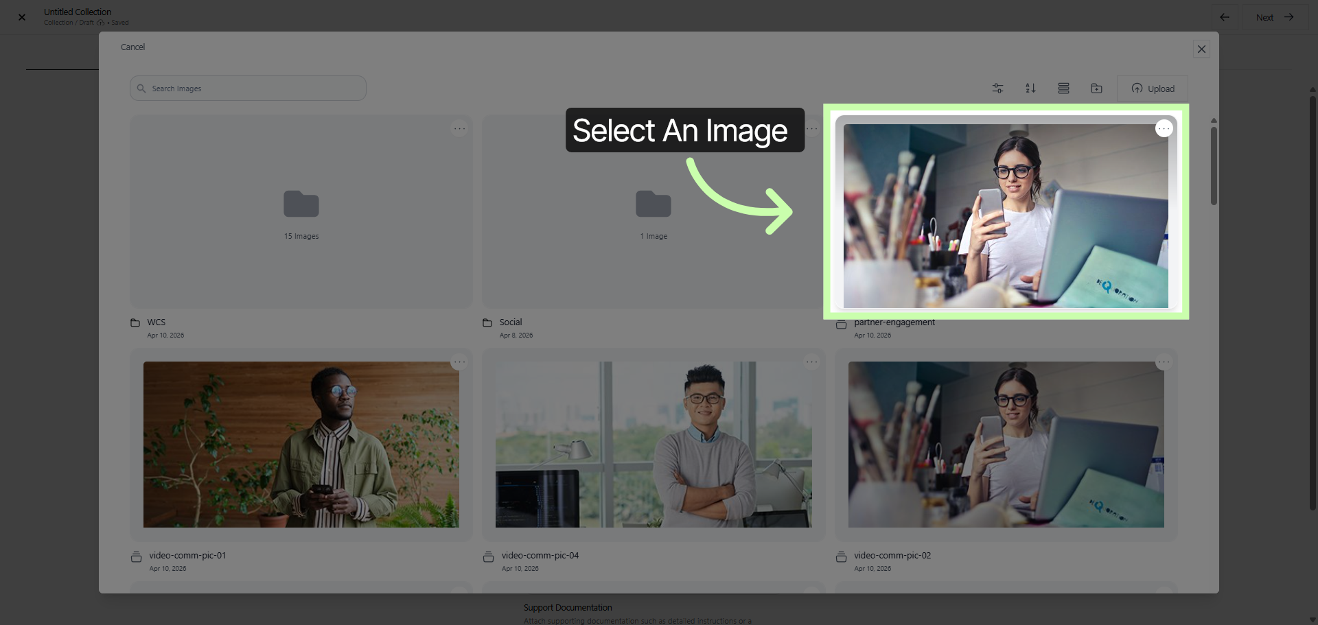 Choose New Cover Image