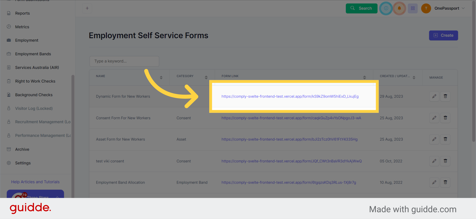 Copy the form link and share it with your people