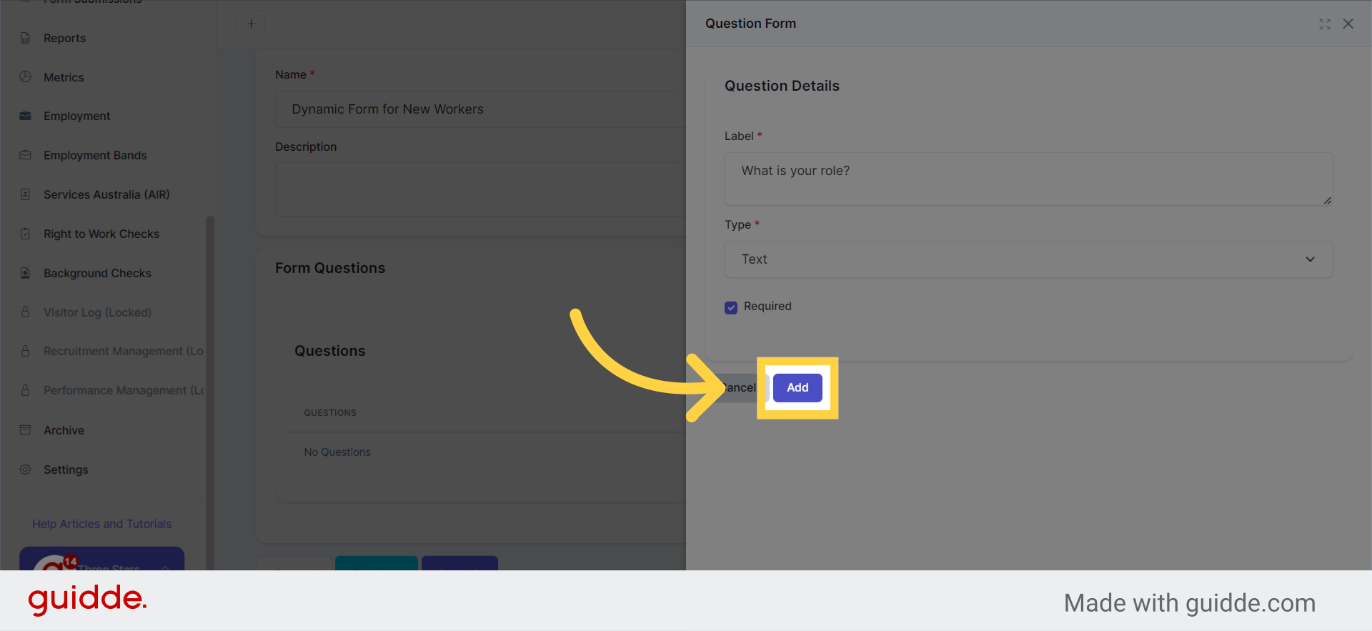 Click 'Add'