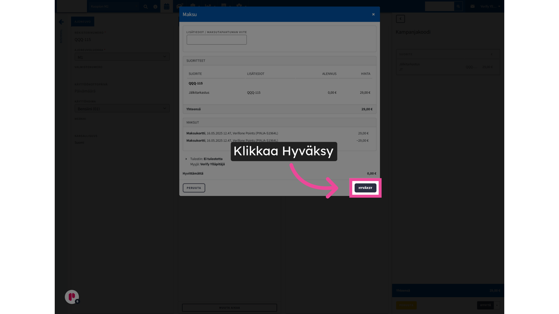 Klikkaa Hyväksy