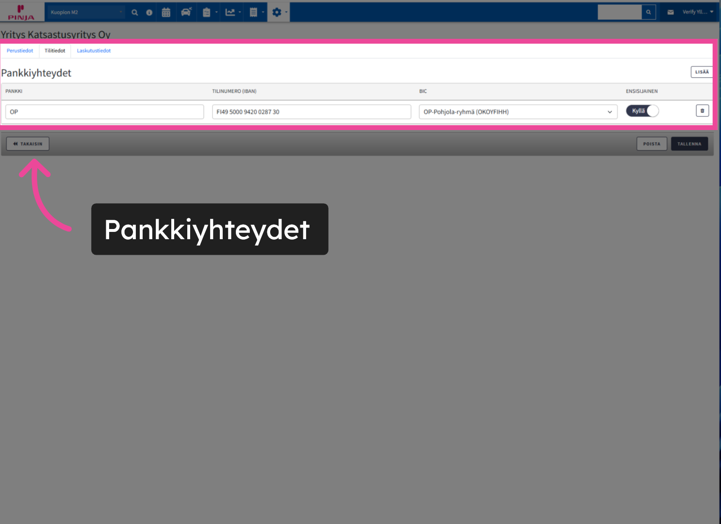 Pankkiyhteydet