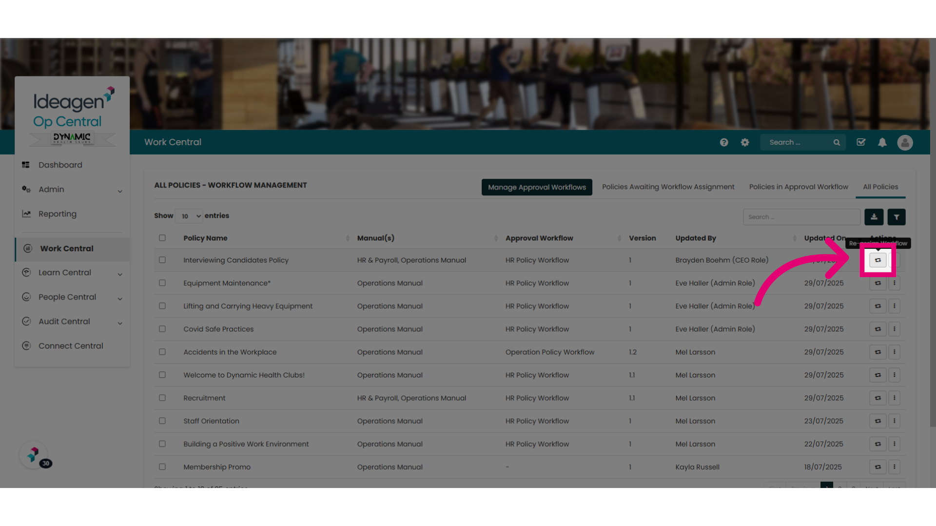 Assign or Reassign a workflow