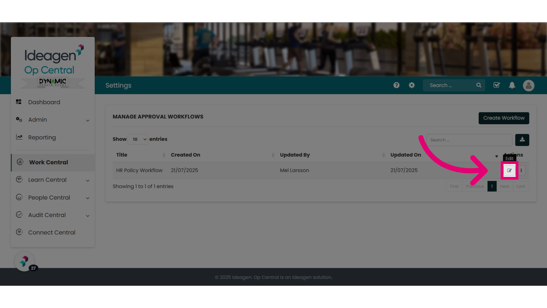 Your workflow has been created