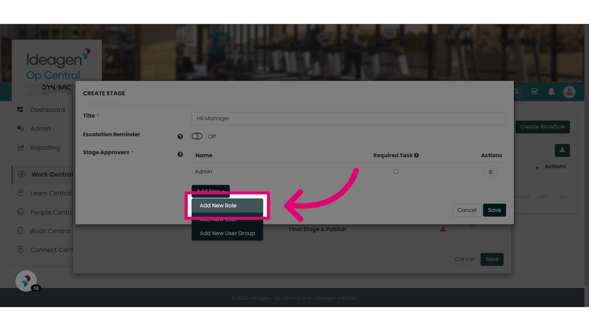 Select the option you require