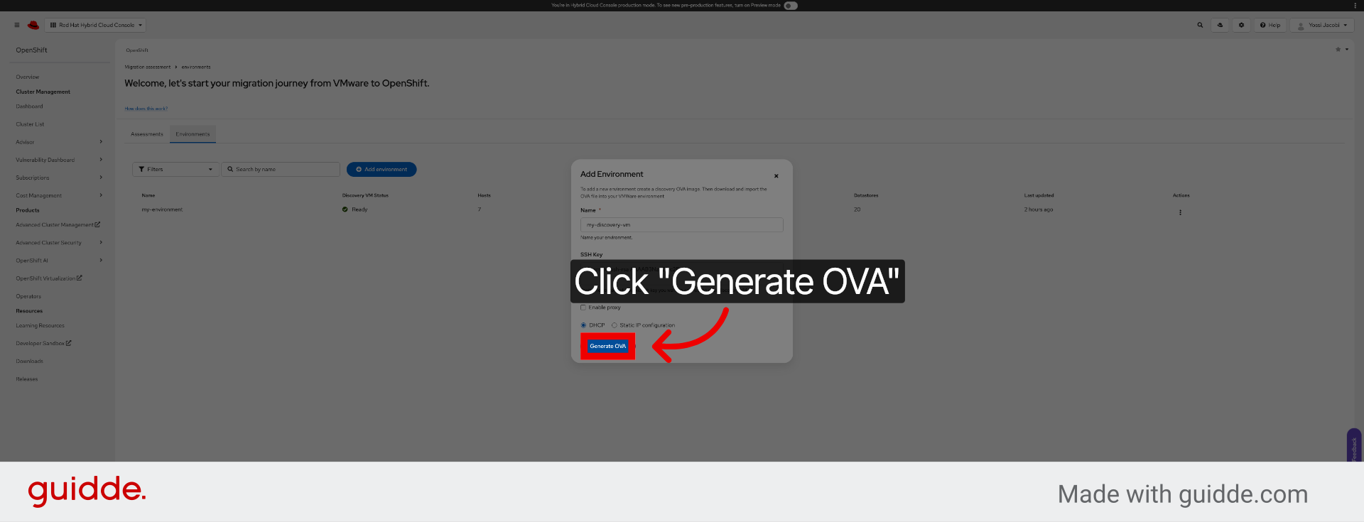 Generate OVA Template