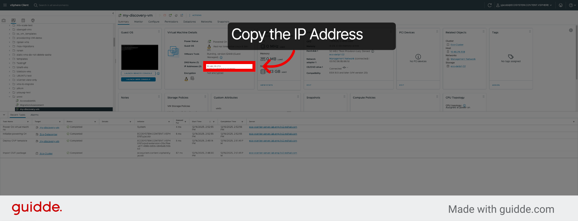 Switch to VM Interface